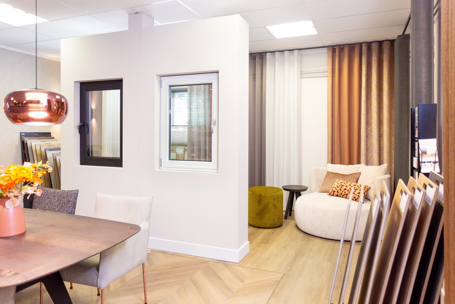 Showroom van CW Kozijnen in Hegelsom